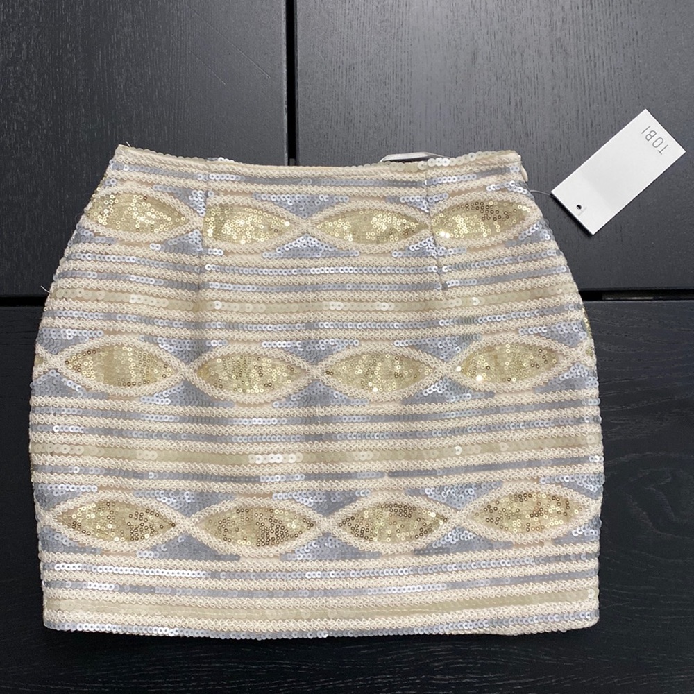 Tobi Sequin Mini Skirt - XS